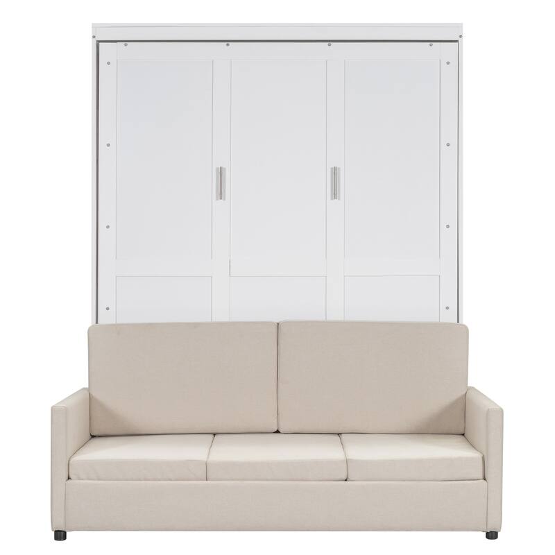 Queen Size Murphy Bed Wall Bed with Cushion