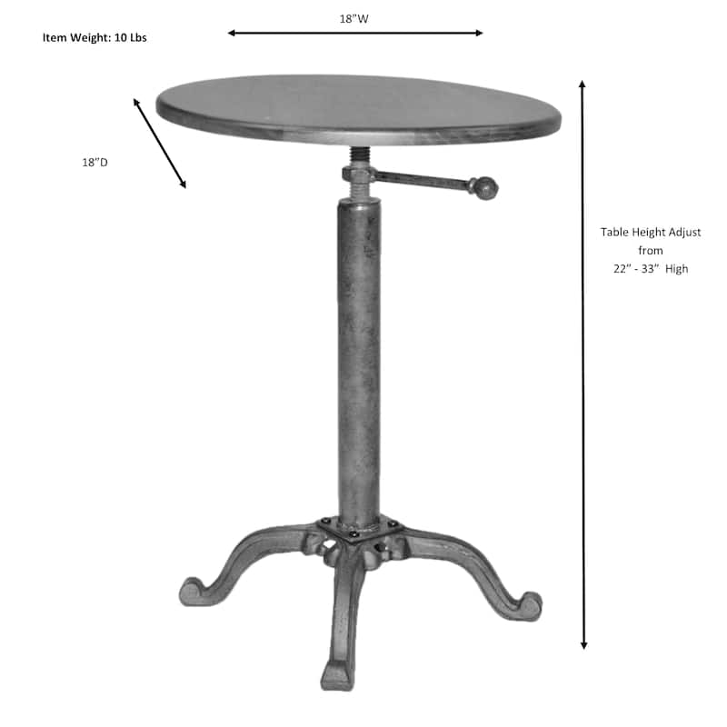 Adjustable Brady Vintage Table