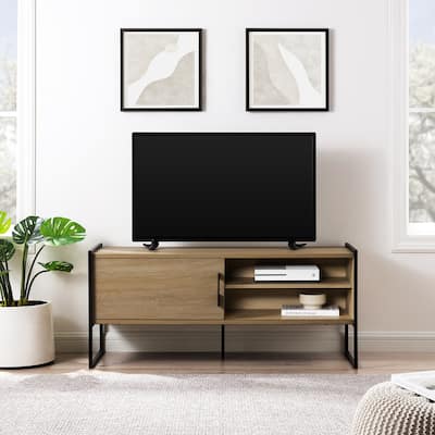 Middlebrook Minimalist Metal-Frame Low TV Stand