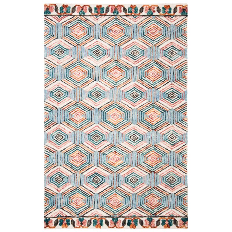 SAFAVIEH Handmade Trace Latoya Geometric Wool Rug