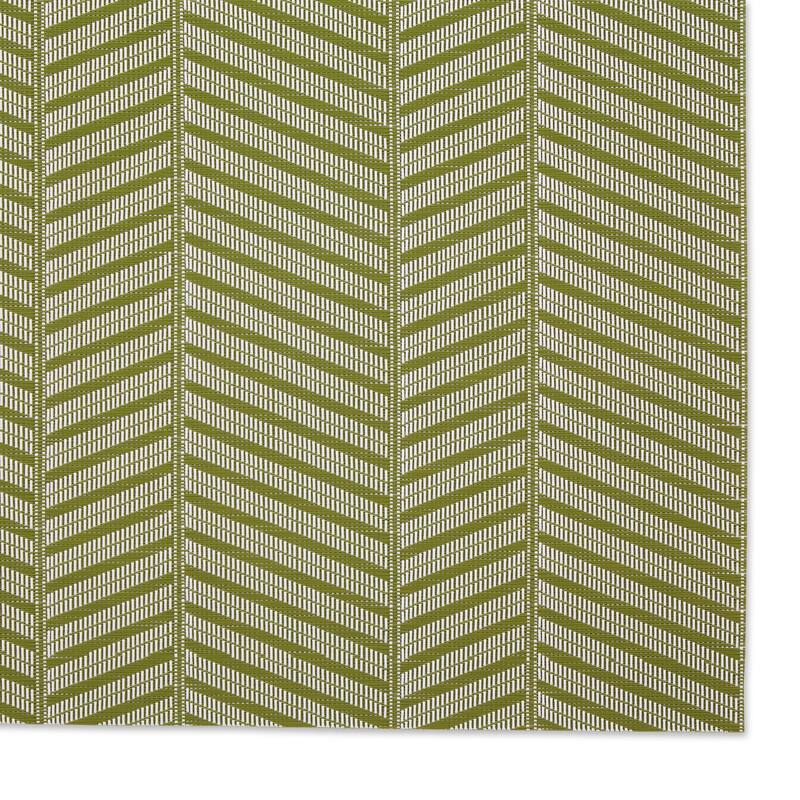 DII Antique Green Textured Twill Weave Placemat 6 Piece