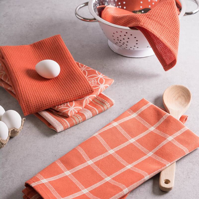 DII Assorted Kitchen Dishtowel & Dishcloths (Set of 5)