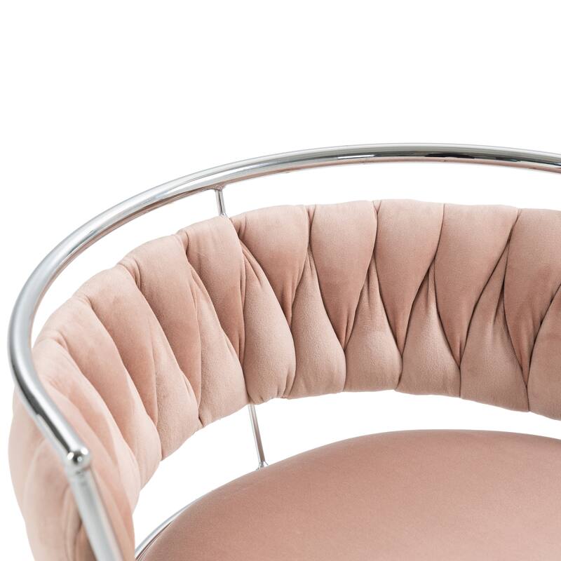 Modern Velvet 26" Adjustable Swivel Bar Stools (Set of 4)