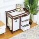 preview thumbnail 4 of 12, Wooden Baby Changing Table, Modern Diaper Changing Table