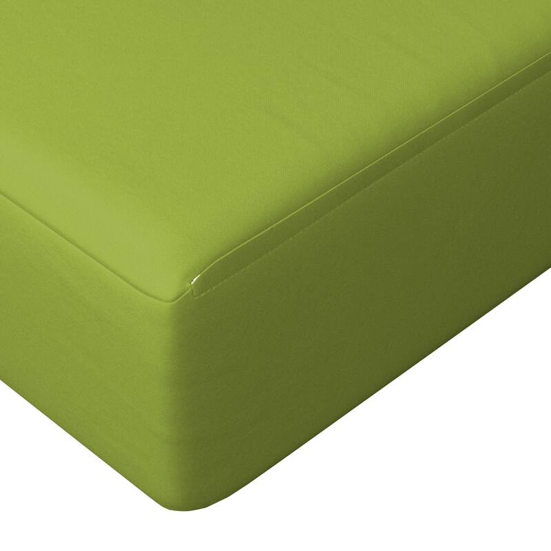 California Umbrella Outdoor Deep Seat Cushion Set, 24" x 48", Sunbrella Fabric, Densified Fiber Fill