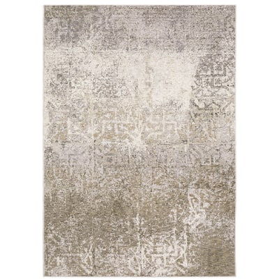 Style Haven Nelson Industrial Abstract Ivory/ Grey Indoor Area Rug