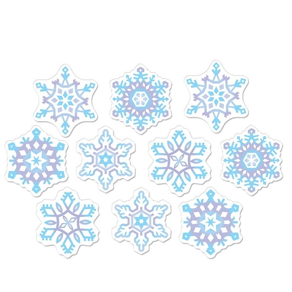 Shop Club Pack Of 240 Mini Snowflake Cutout Christmas Party