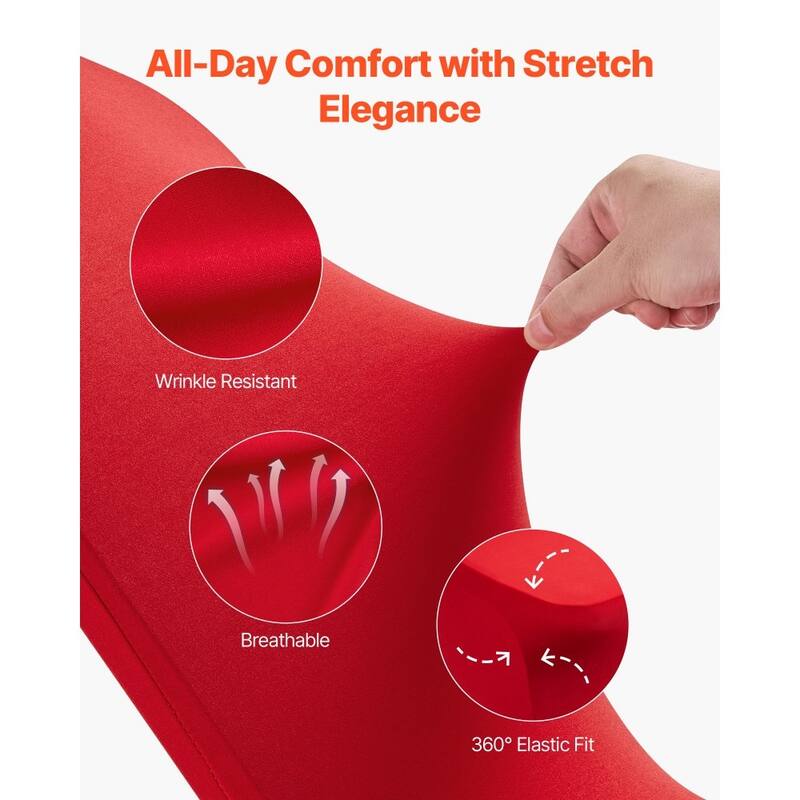 50-Pack Polyester Spandex Stretch Chair Covers Wrinkle Resistant and Elastic Fit for Dining Chairs - 20.08” x 17.72” x 37.4”