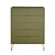 preview thumbnail 22 of 68, Manhattan Comfort Dumbo Modern 5-Drawer Tall Dresser.