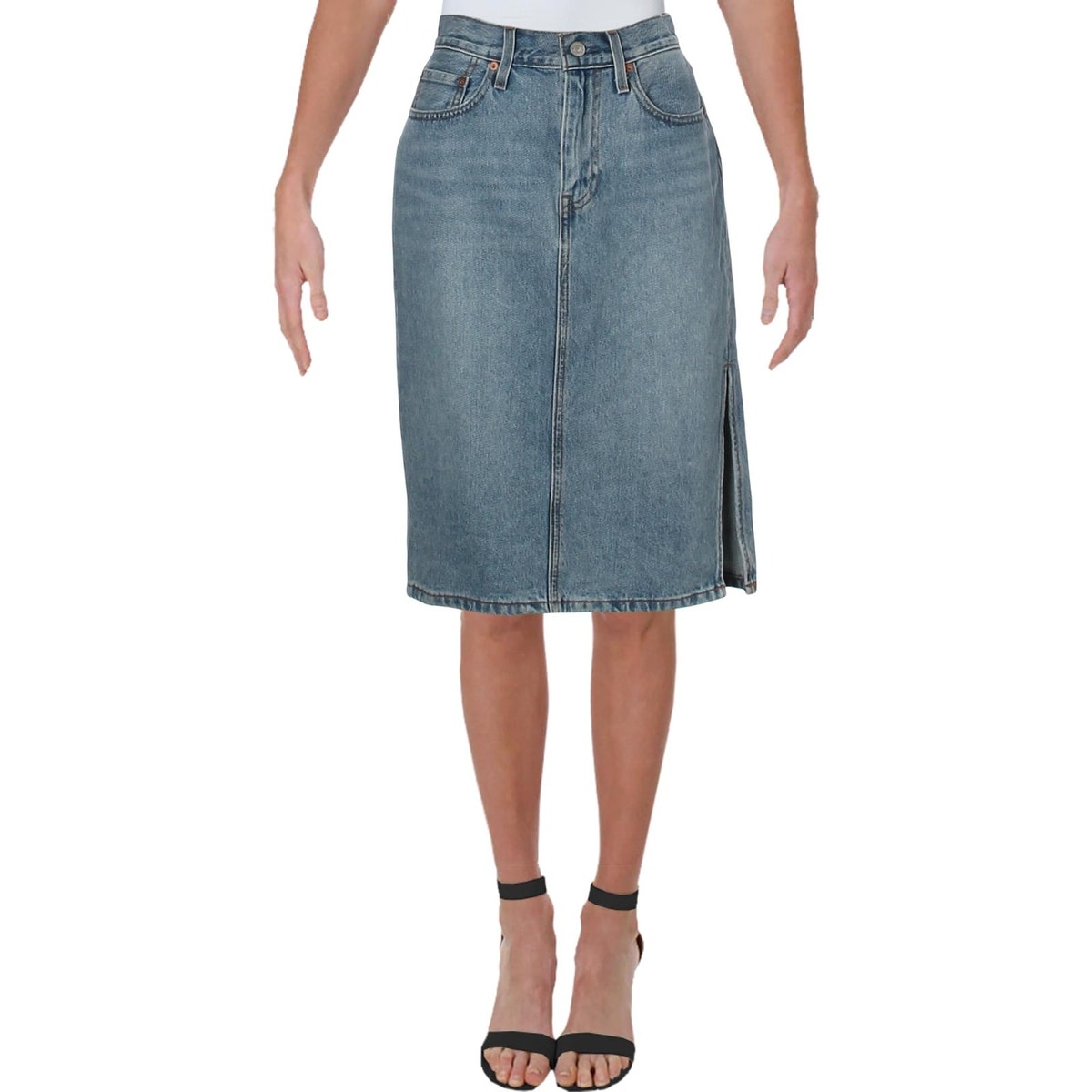 levis side slit skirt