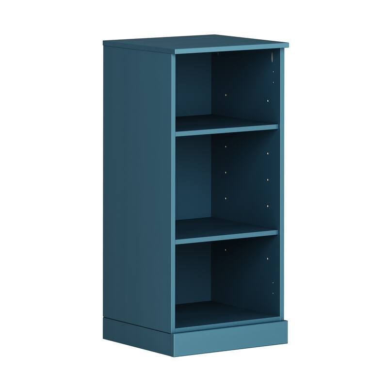 100% Solid Wood Modular Kitchen Pantry Cabinet by Palace Imports - 16.5 - Teal Blue