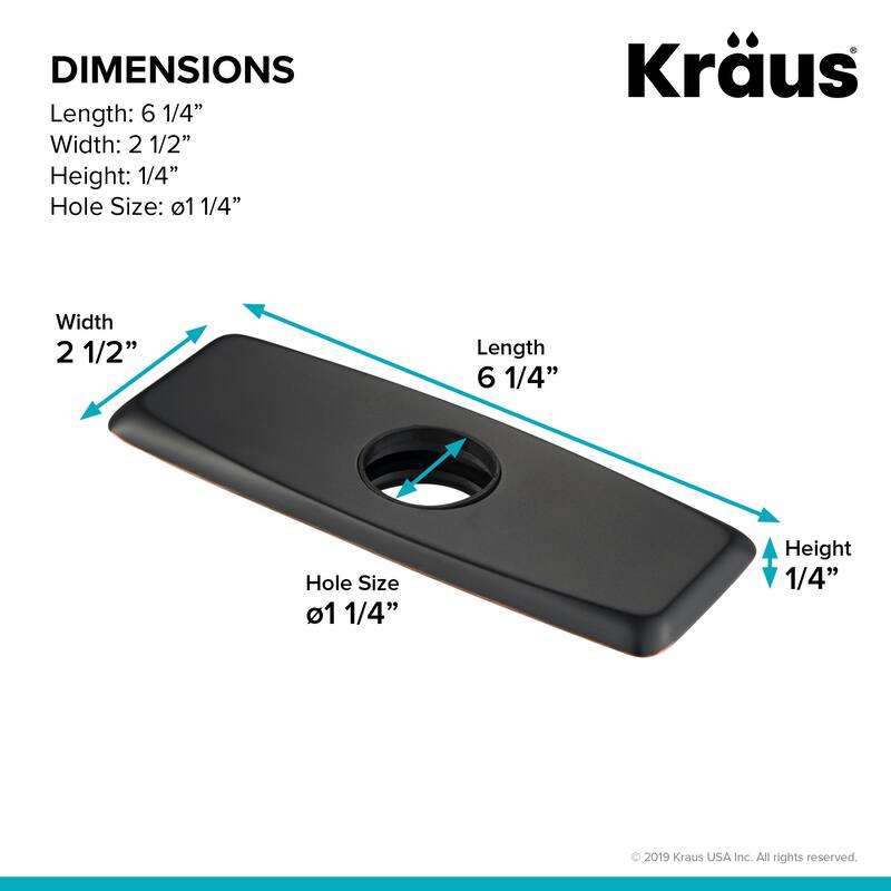 Kraus 6-1/4" Escutcheon Plate
