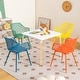 preview thumbnail 4 of 8, Costway 4 PCS Kids Chair Set Child-Size Chairs with Metal Legs Toddler - See Details