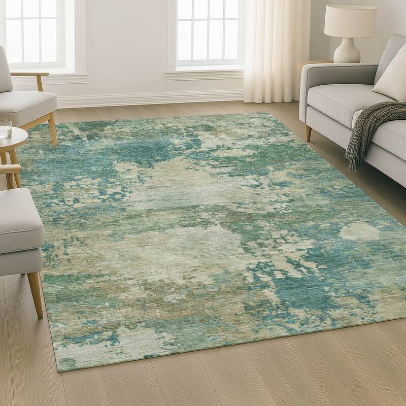 Premium Washable Super Soft Abstract Contemporary Mayfield Rug