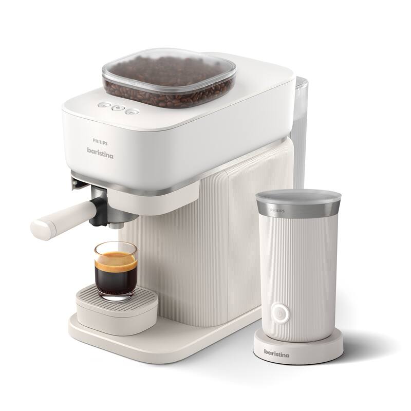 Philips Baristina Automatic Espresso Machine and Milk Frother Bundle
