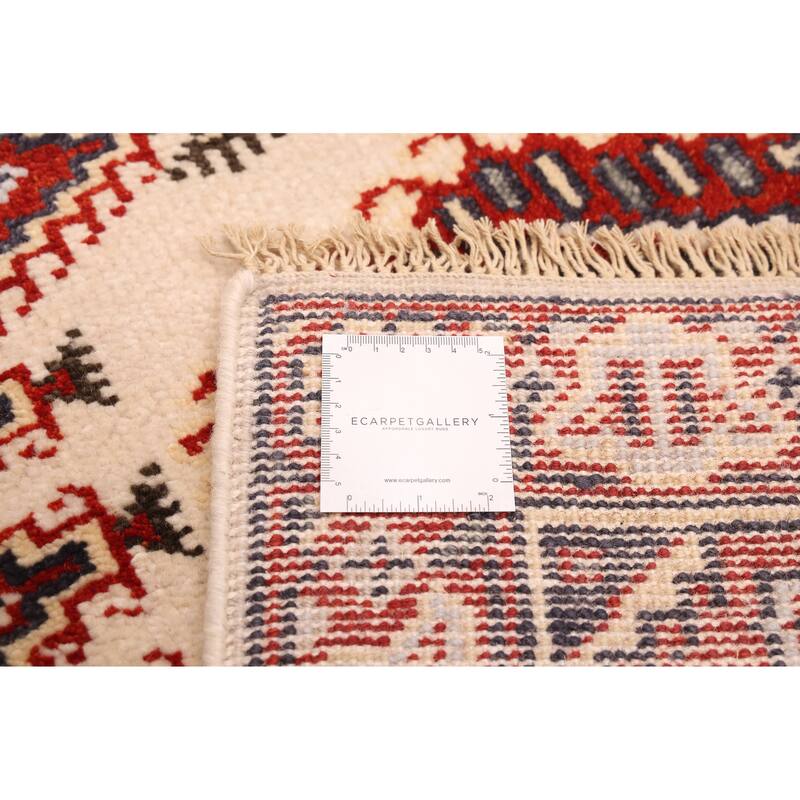 ECARPETGALLERY Hand-knotted Jules Serapi Cream Wool Rug - 2'7 x 8'0