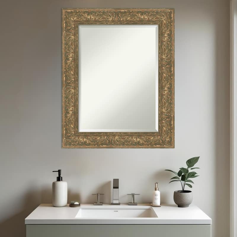 Luxe Beveled Framed Bathroom Vanity Wall Mirror