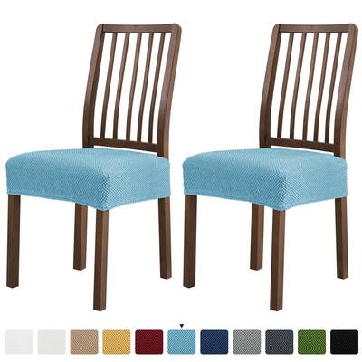 Subrtex 2 PCS Stretch Dining Chair Seat Cover Elastic Cushion Covers..