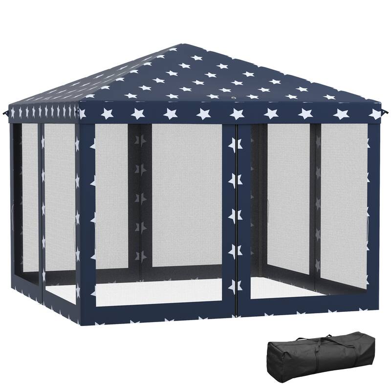 10' x 10' Pop Up Canopy Tent with Netting
