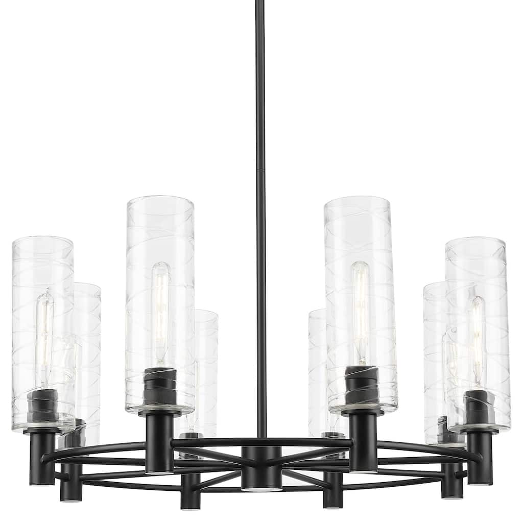 Innovations Lighting 434-8CR-G434-12DE Crown Point 8 Light 32" Wide