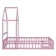 preview thumbnail 4 of 7, Twin Size Wooden Children's Bed Platform Bed with Detachable Headboard and Integrated Clothes Drying Rack