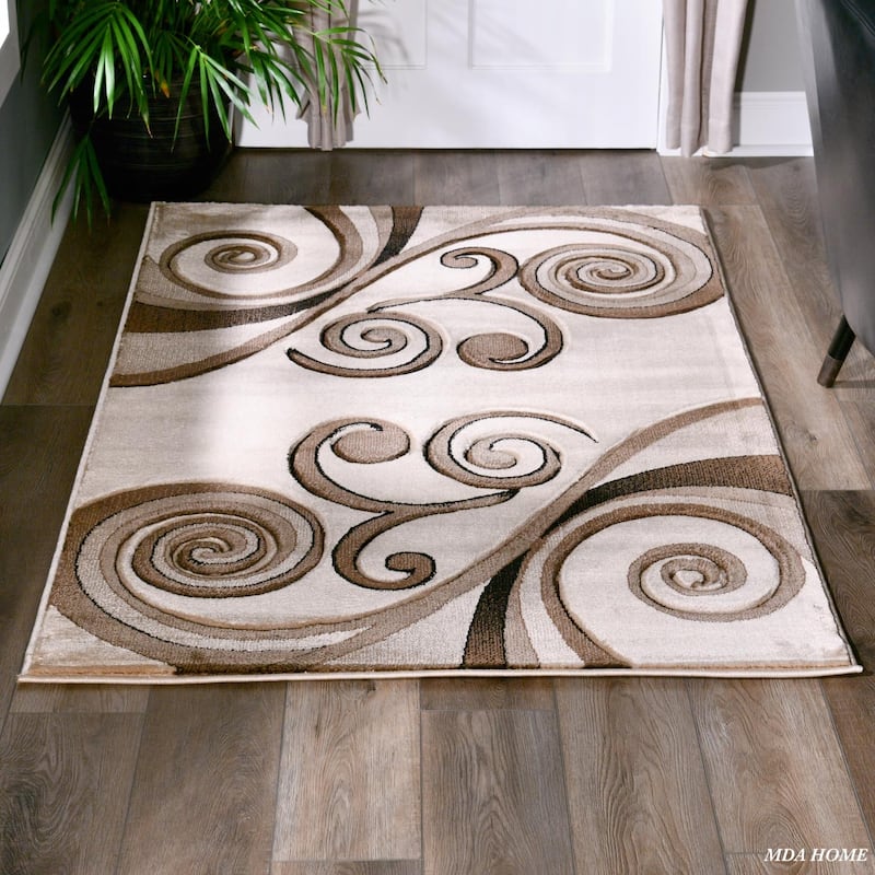 Orelsi Collection Abstract Area Rug