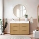 preview thumbnail 2 of 77, Hohhot Bath Vanity with Integrated Stone Sink Top without Mirror 48in. - Washed Ash Grey