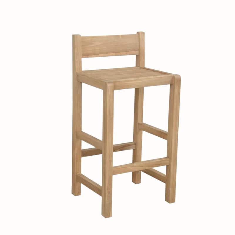Sedona Teak Outdoor Bar Stool - N/A