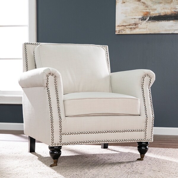 Copper Grove Baronville Ivory Upholstered Armchair. Opens flyout.