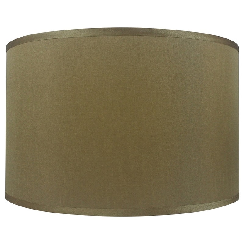 Classic Drum Faux Silk Lamp Shade 8-inch to 16-inch Available - 16" - Gold