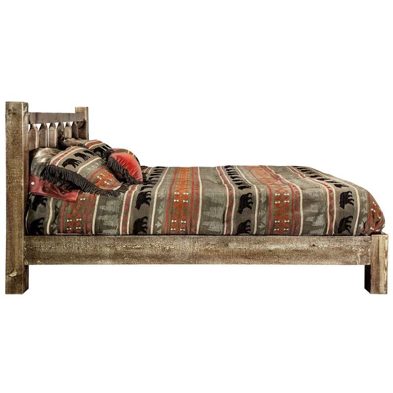 Queen Platform Bed Frame - Modern Low Profile Bed, Sturdy Wood Bed, Handcrafted Bedroom Furniture