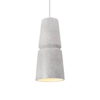 Carson Carrington Salleryd Cone Small Pendant - Matte Black, Concrete, White