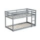 preview thumbnail 7 of 38, Artsy Solid Wooden Twin over Twin Bunk Bed with Ladder, Upper and Bottom Bed Platforms crafted with Strengthened Slats