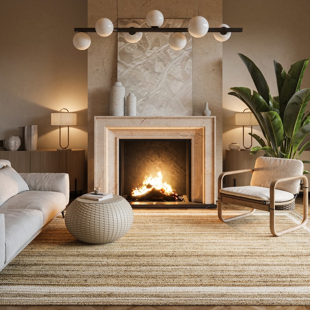 Nuloom Rikki Coastal Braided Jute Area Rug