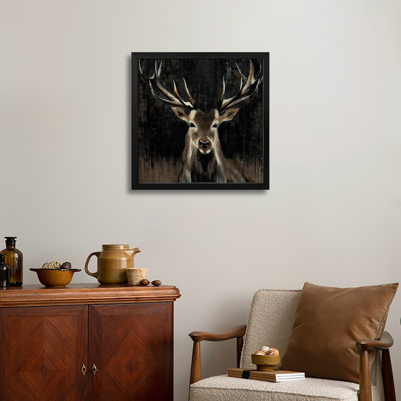 Young Buck Premium Framed Poster by Liz Jardine