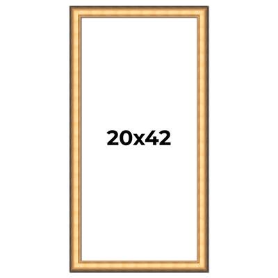 20x42 Frame Gold Plein Aire Solid Wood Picture Frame Width 2 Inches |