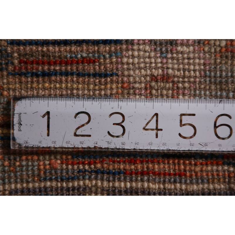 Hand Knotted Oriental 100% Wool Carpet Transitional Floral Multi-Colored Oushak Runner Rug - 19' 5'' X 2' 4''