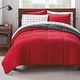 preview thumbnail 1 of 47, Serta Simply Clean Antimicrobial Reversible Bed in a Bag Red - Full