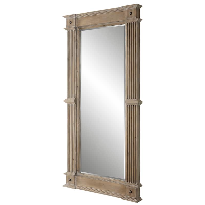 Uttermost McAllister Natural Wood Oversized Mirror - 39.75"x 80.75"
