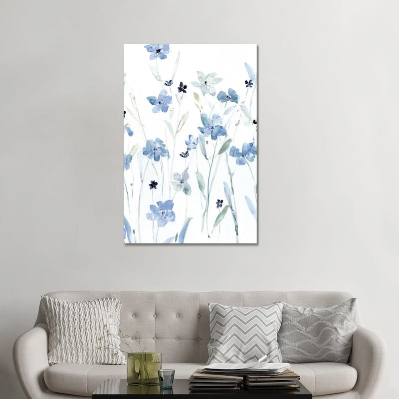 iCanvas "Indigo Garden Party II" by Sally Swatland Canvas Print - 48x32x1.5