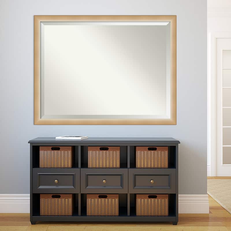 Beveled Bathroom Wall Mirror - Eva Narrow Frame