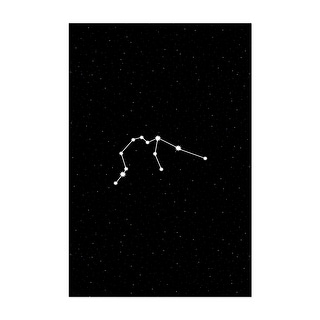 Aquarius Zodiac Constellation Night Sky Digital Art Print/Poster - Bed ...