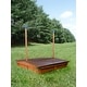 preview thumbnail 5 of 4, Wooden Children's Sandbox with Retractable Roof 4.66 ft. W x 4.66 ft. L x 4.33 ft. H