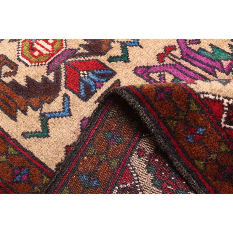 ECARPETGALLERY Hand-knotted Teimani Tan Wool Rug - 3'1 x 4'8