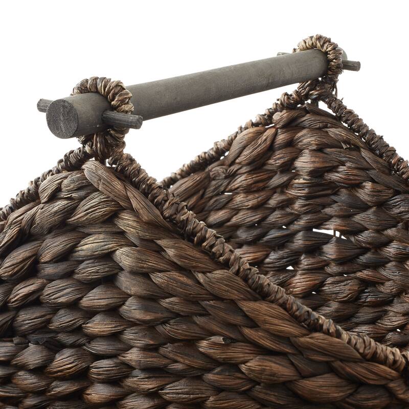 Toilet Paper Roll Holder Magazine Storage Basket Wicker Bathroom
