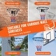 preview thumbnail 9 of 9, Black Heavy-Duty Wall Door Mounted Basketball Hoop with Net and Double Spring Suitable for Indoor or Outdoor Play