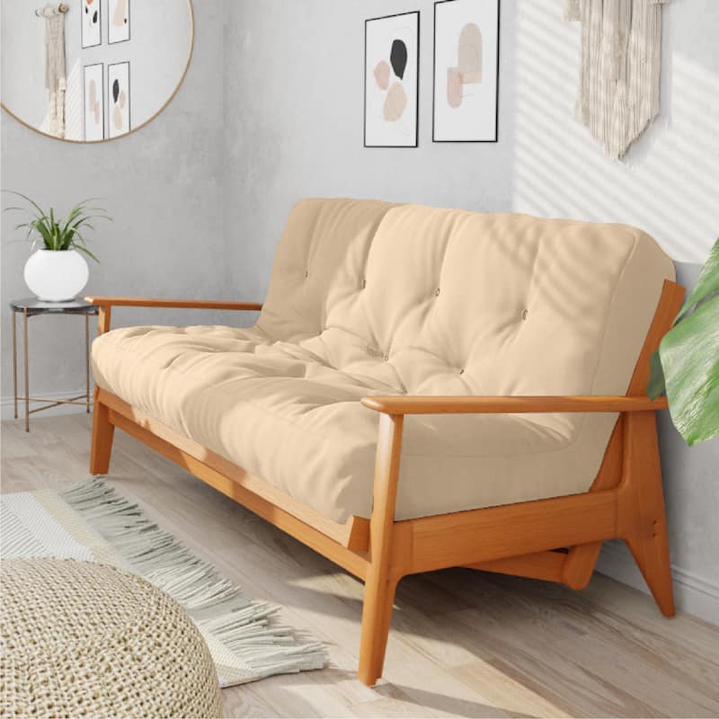 10" Pocket Coil Futon Mattress. Mattress only. Frame not included. - Beige - Full