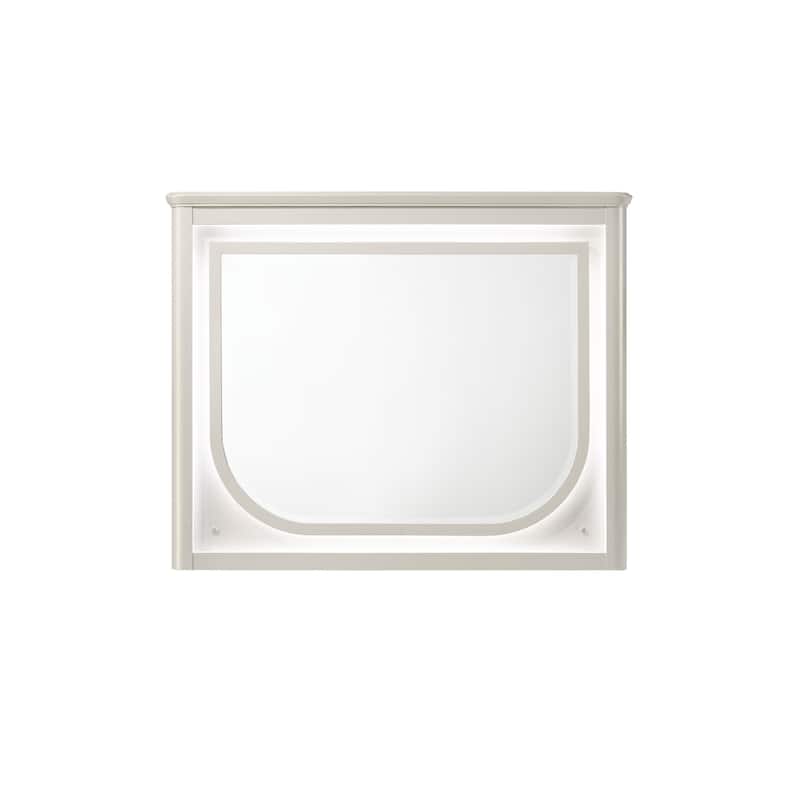 Laveda Pearl White LED Mirror - Decorative Accent