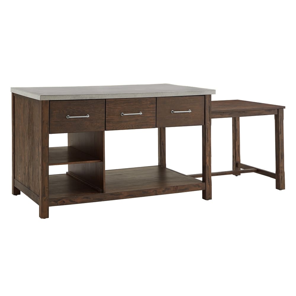 Tali Reclaimed Look Extendable Kitchen Island by iNSPIRE Q Classic