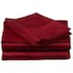 Superior Egyptian Cotton Solid Sheet or Pillow Case Set - Standard Pillowcase Set - Burgundy